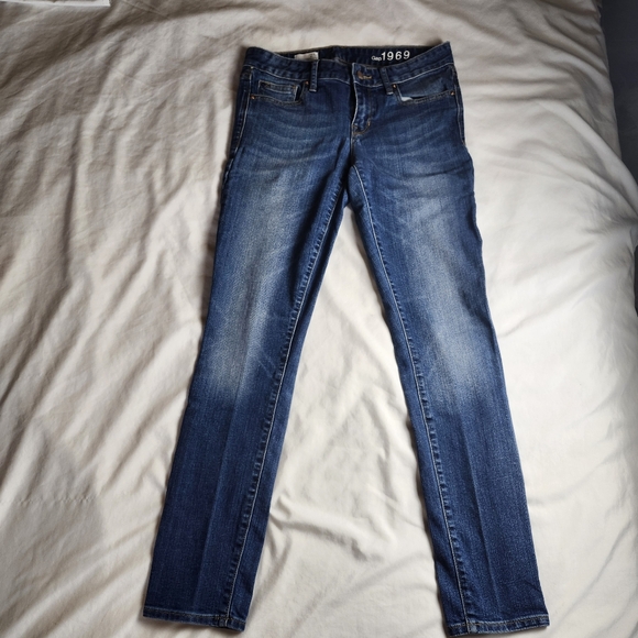 GAP 1969 Classic Blue Straight Leg Jeans Size 27 R - Picture 3 of 8